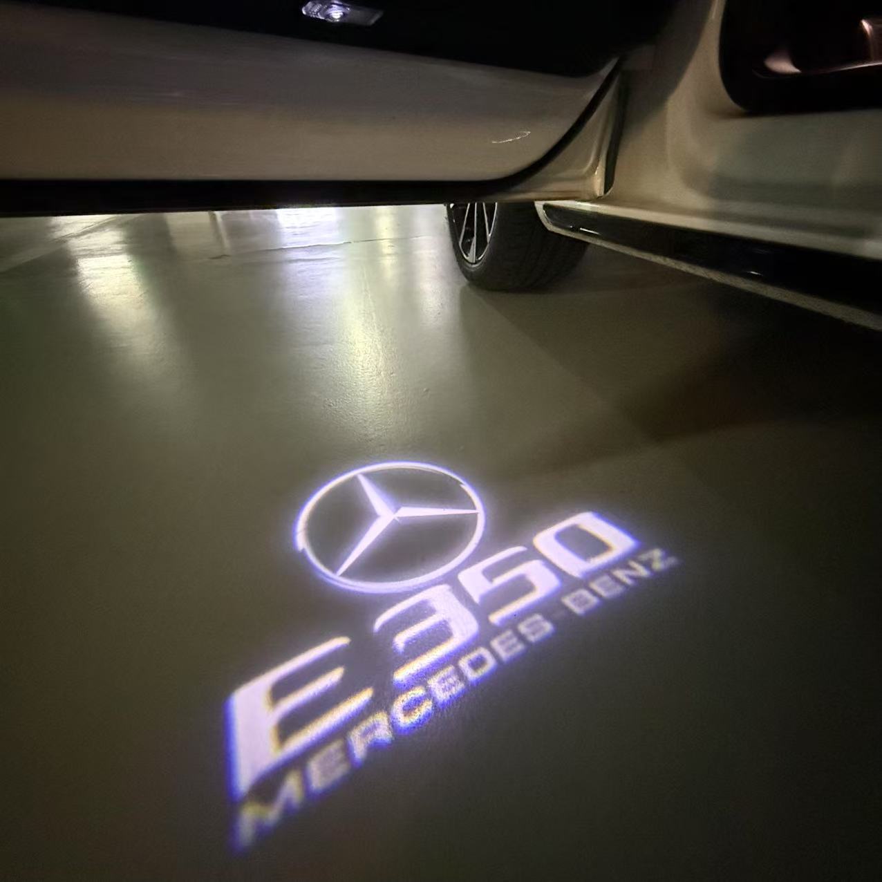 MERCEDES BENZ LOGO PROJECTOT LIGHTS Nr.03 (cantidad 1 = 1 juego/2 luces de puerta)
