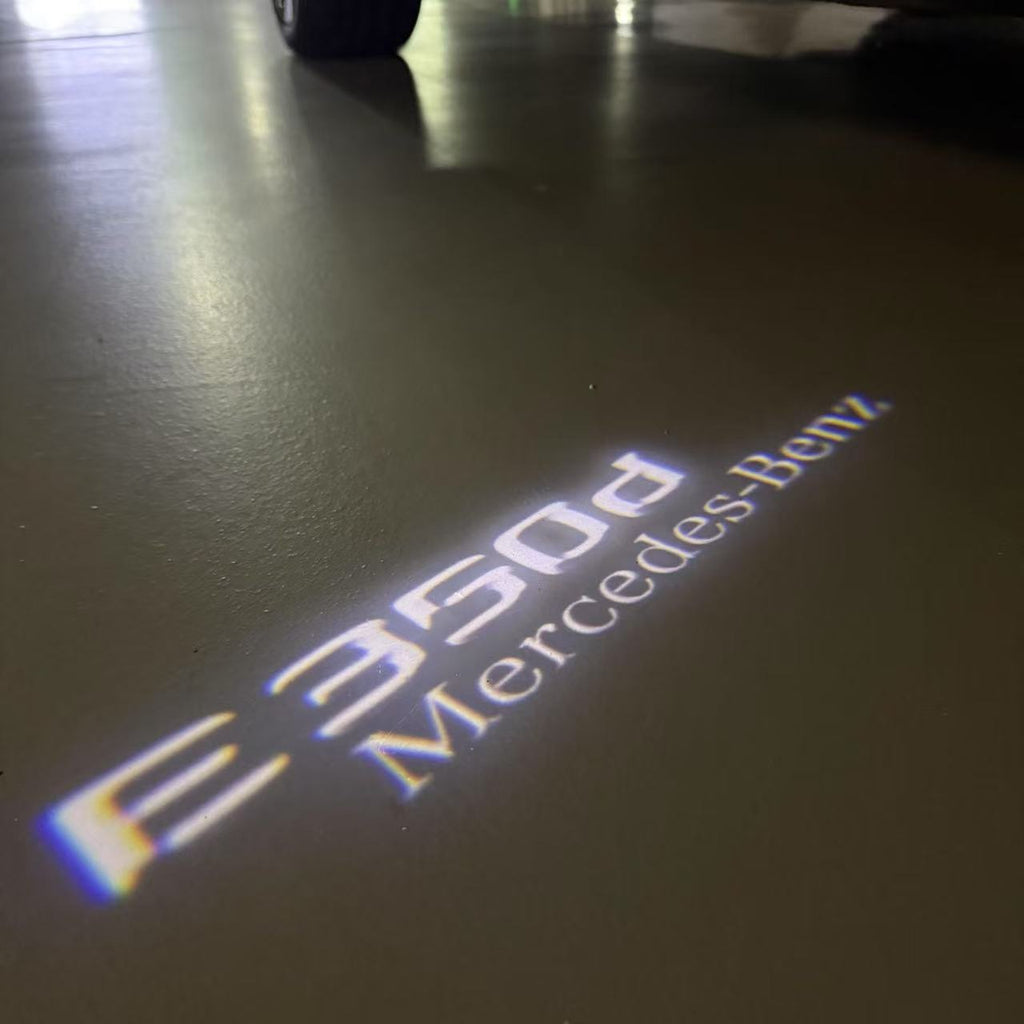 أضواء بروجكتور شعار MERCEDES BENZ رقم 03 (الكمية 1 = 1 مجموعة / 2 أضواء باب)