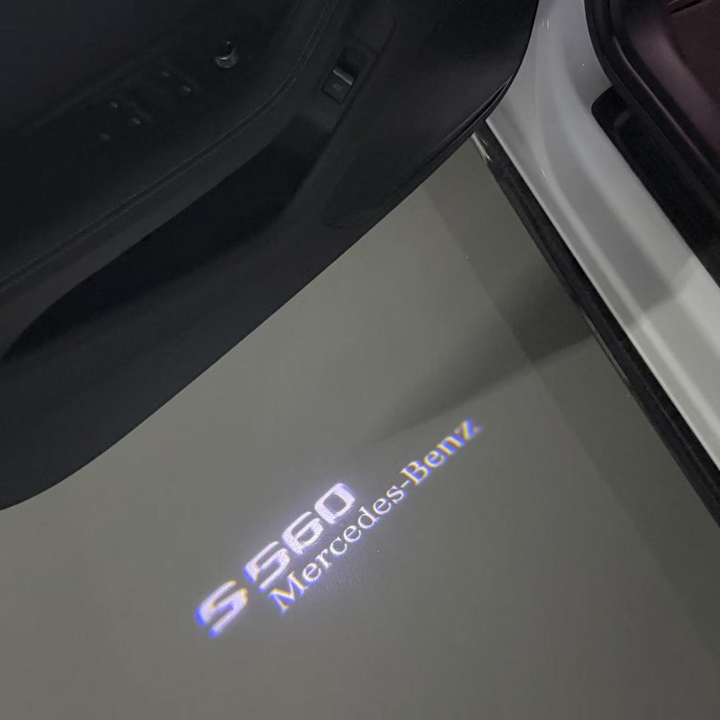 MERCEDES BENZ S 560 LOGO PROJECTOR LIGHTS  (quantity 1 = 1 sets/2 door lights)Nr.03f046