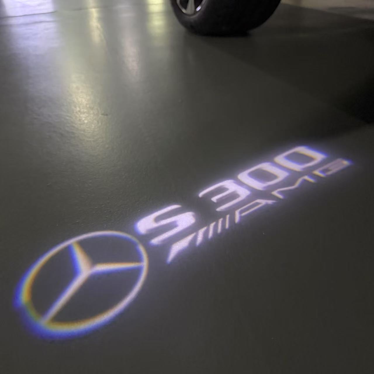 MERCEDES BENZ LOGO PROJECTOT LIGHTS Nr.03 (cantidad 1 = 1 juego/2 luces de puerta)