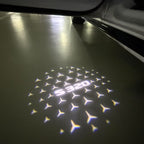 أضواء بروجكتور شعار MERCEDES BENZ رقم 03 (الكمية 1 = 1 مجموعة / 2 أضواء باب)