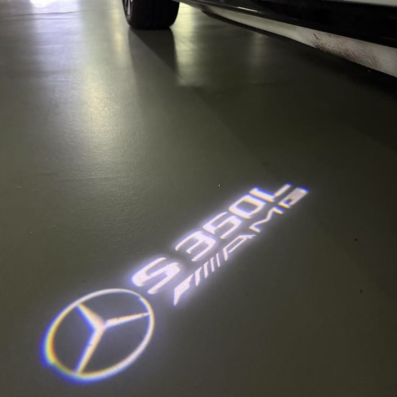 MERCEDES BENZ LOGO PROJECTOT LIGHTS Nr.03 (cantidad 1 = 1 juego/2 luces de puerta)