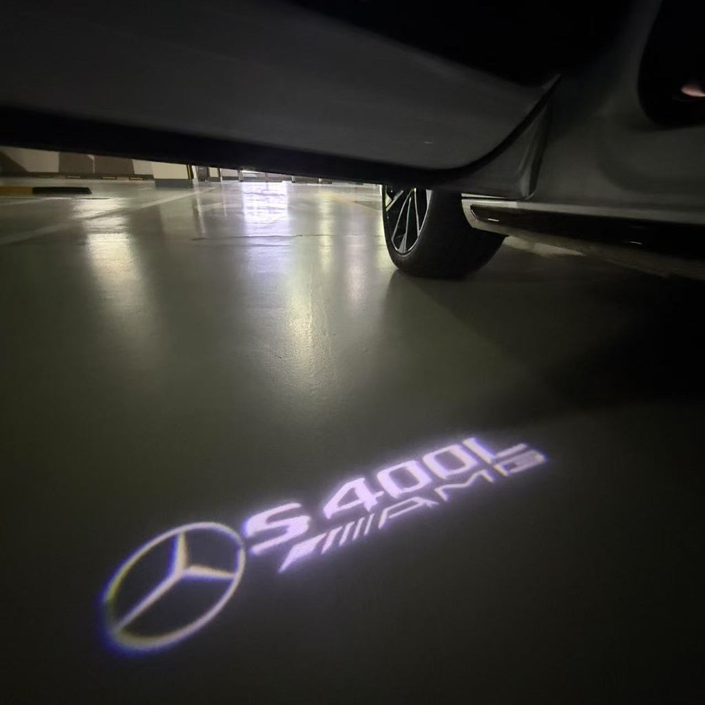 MERCEDES BENZ LOGO PROJECTOT LIGHTS Nr.03 (cantidad 1 = 1 juego/2 luces de puerta)
