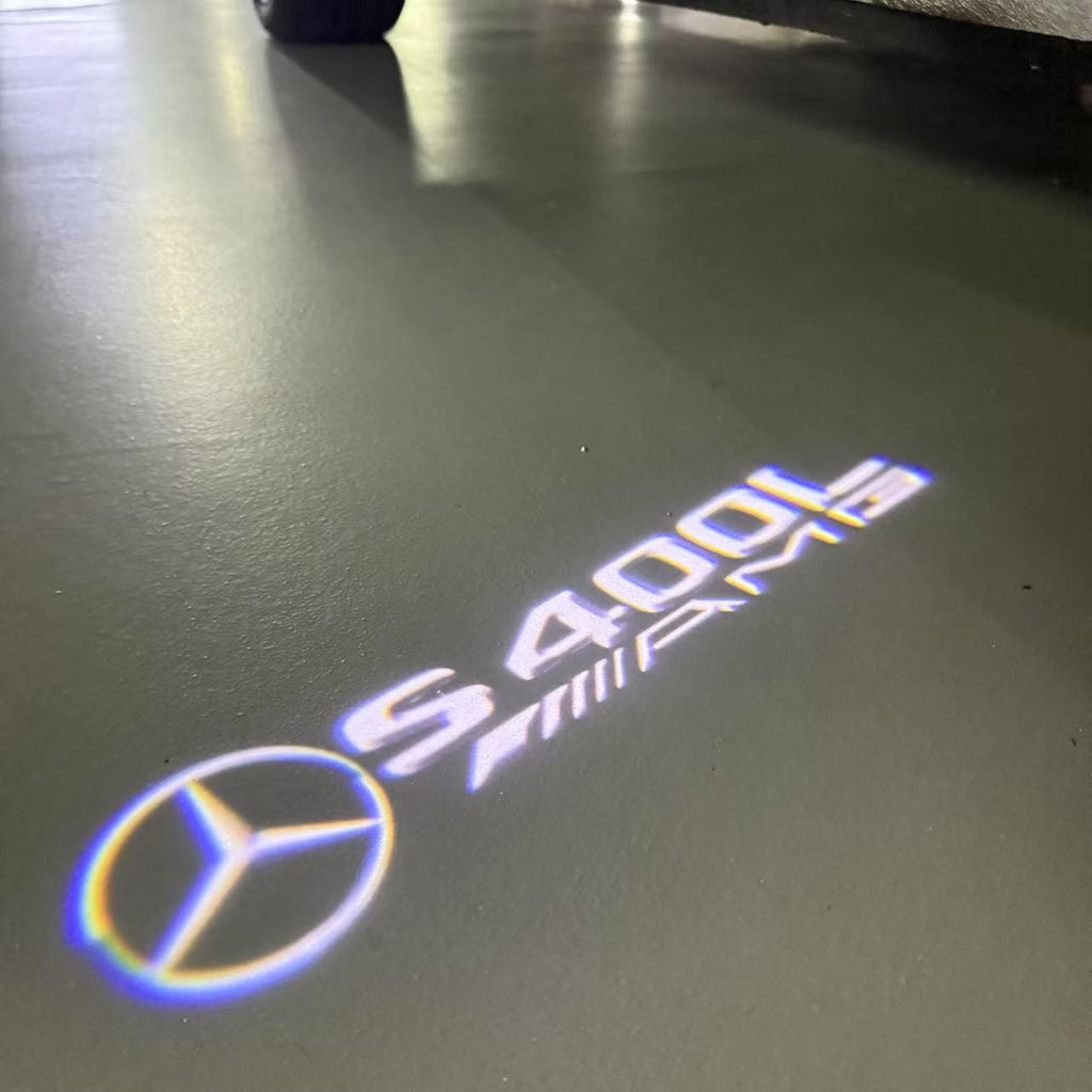 MERCEDES BENZ LOGO PROJECTOT LIGHTS Nr.03 (cantidad 1 = 1 juego/2 luces de puerta)