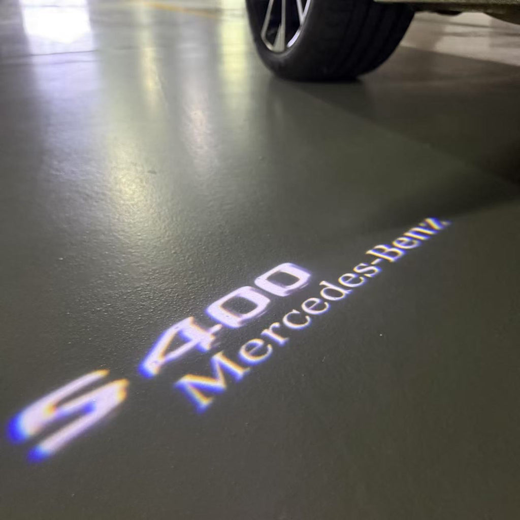 LUCI PROIETTORI LOGO MERCEDES BENZ Nr.03 (quantità 1 = 1 set / 2 luci porta)