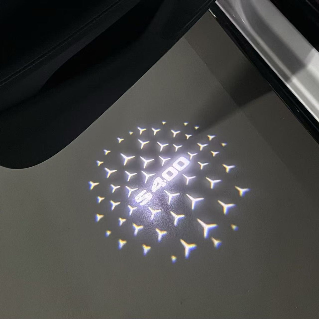 MERCEDES BENZ S 400 LOGO PROJECTOR LIGHTS  (quantity 1 = 1 sets/2 door lights)Nr.03f033