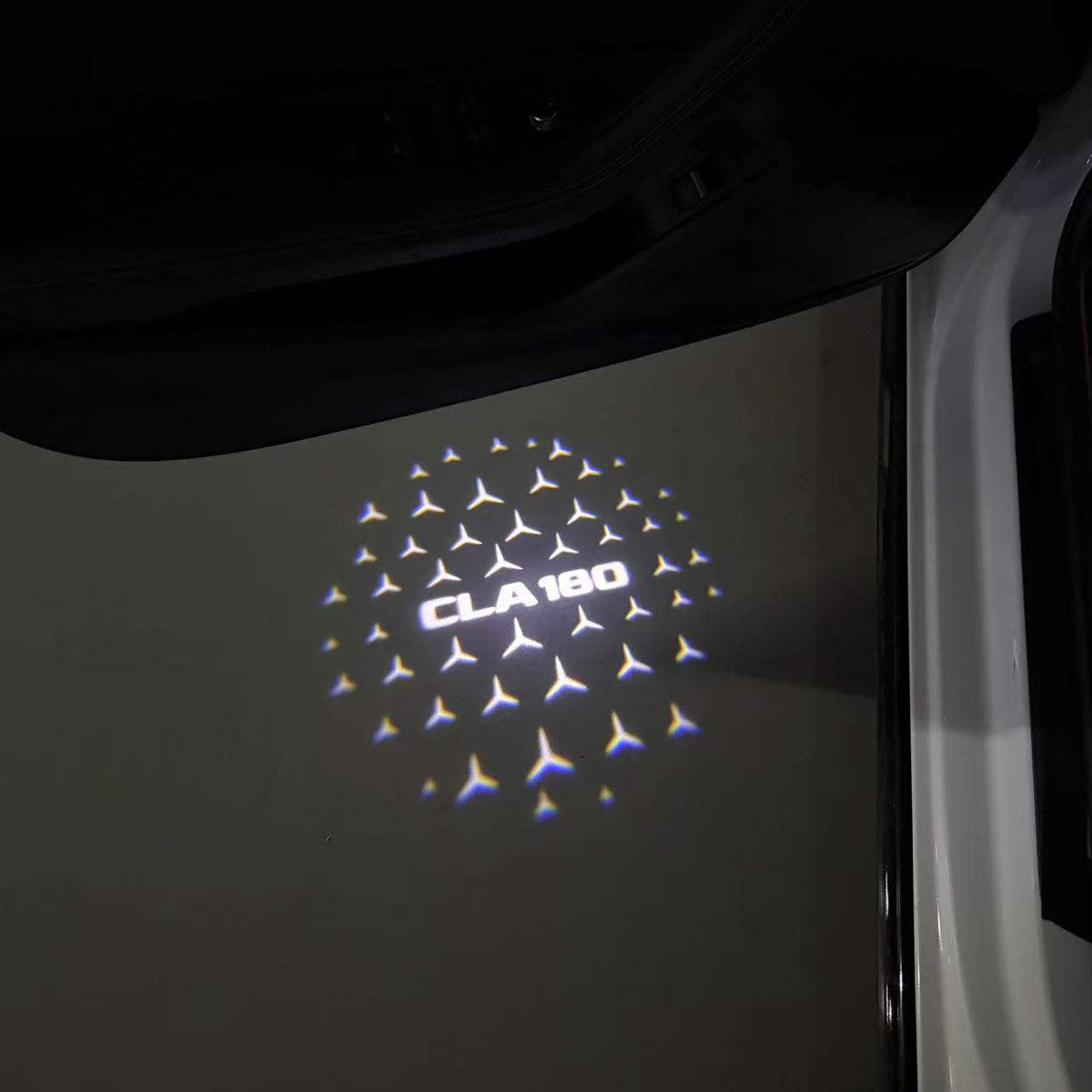 MERCEDES BENZ LOGO PROJECTOT LIGHTS Nr.03 (Menge 1 = 1 Sätze/2 Türleuchten)