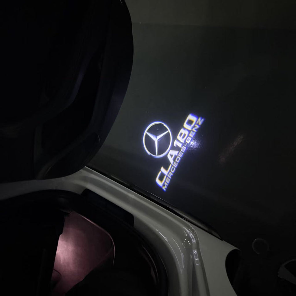 MERCEDES BENZ LOGO PROJECTOT LIGHTS Nr.03 (cantidad 1 = 1 juego/2 luces de puerta)