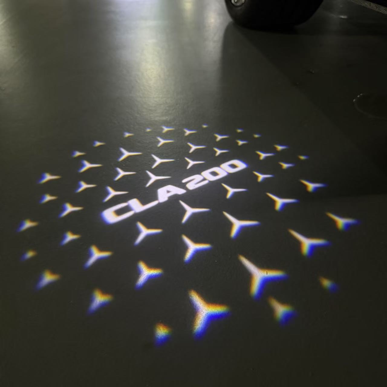 MERCEDES BENZ LOGO PROJECTOT LIGHTS Nr.03 (Menge 1 = 1 Sätze/2 Türleuchten)