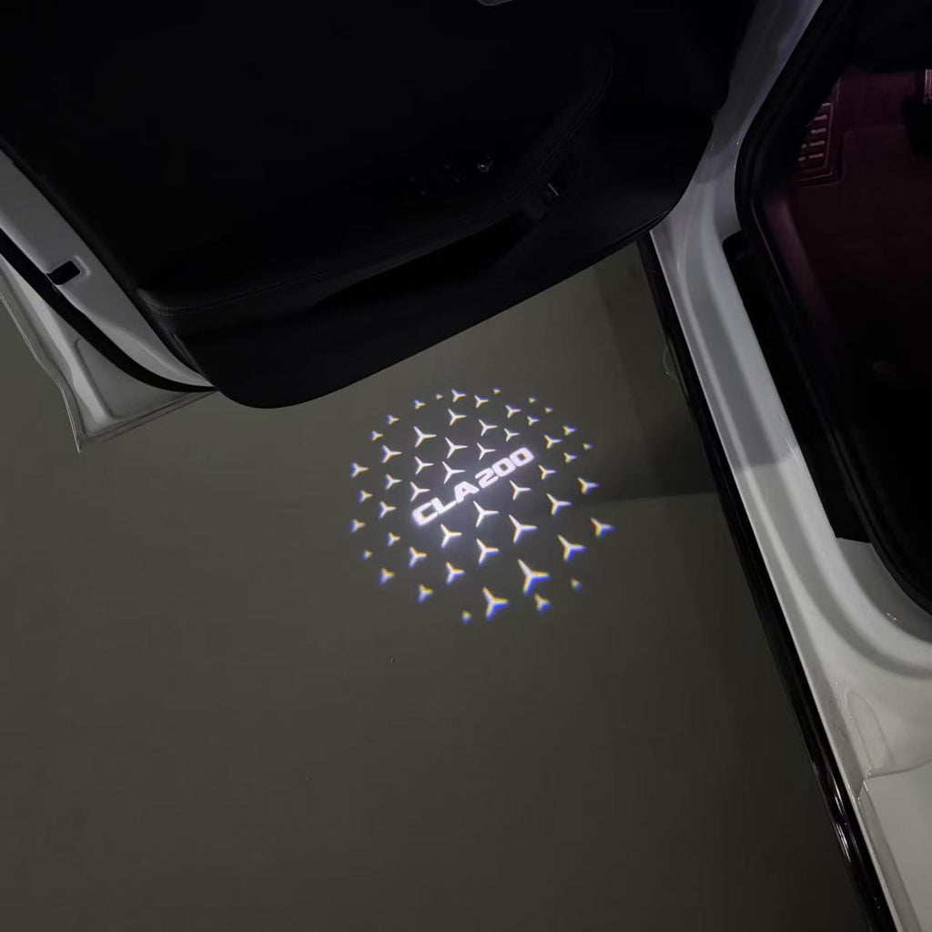 MERCEDES BENZ LOGO PROJECTOT LIGHTS Nr.03 (cantidad 1 = 1 juego/2 luces de puerta)