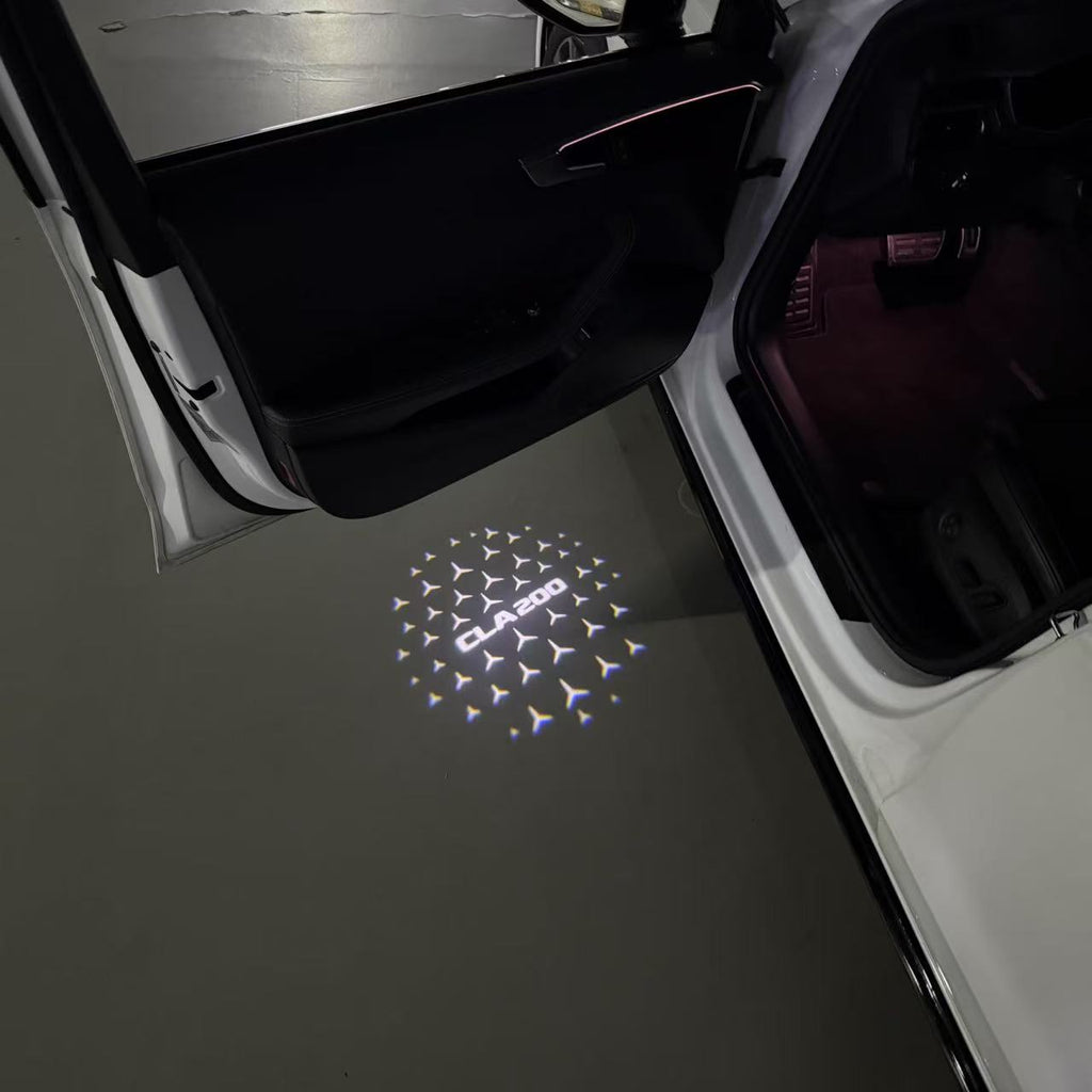 MERCEDES BENZ LOGO PROJECTOT LIGHTS Nr.03 (cantidad 1 = 1 juego/2 luces de puerta)