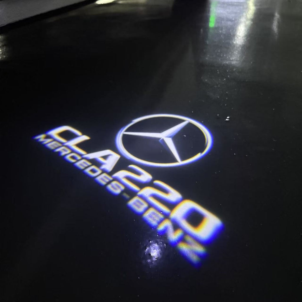 MERCEDES BENZ LOGO PROJECTOT LIGHTS Nr.03 (cantidad 1 = 1 juego/2 luces de puerta)