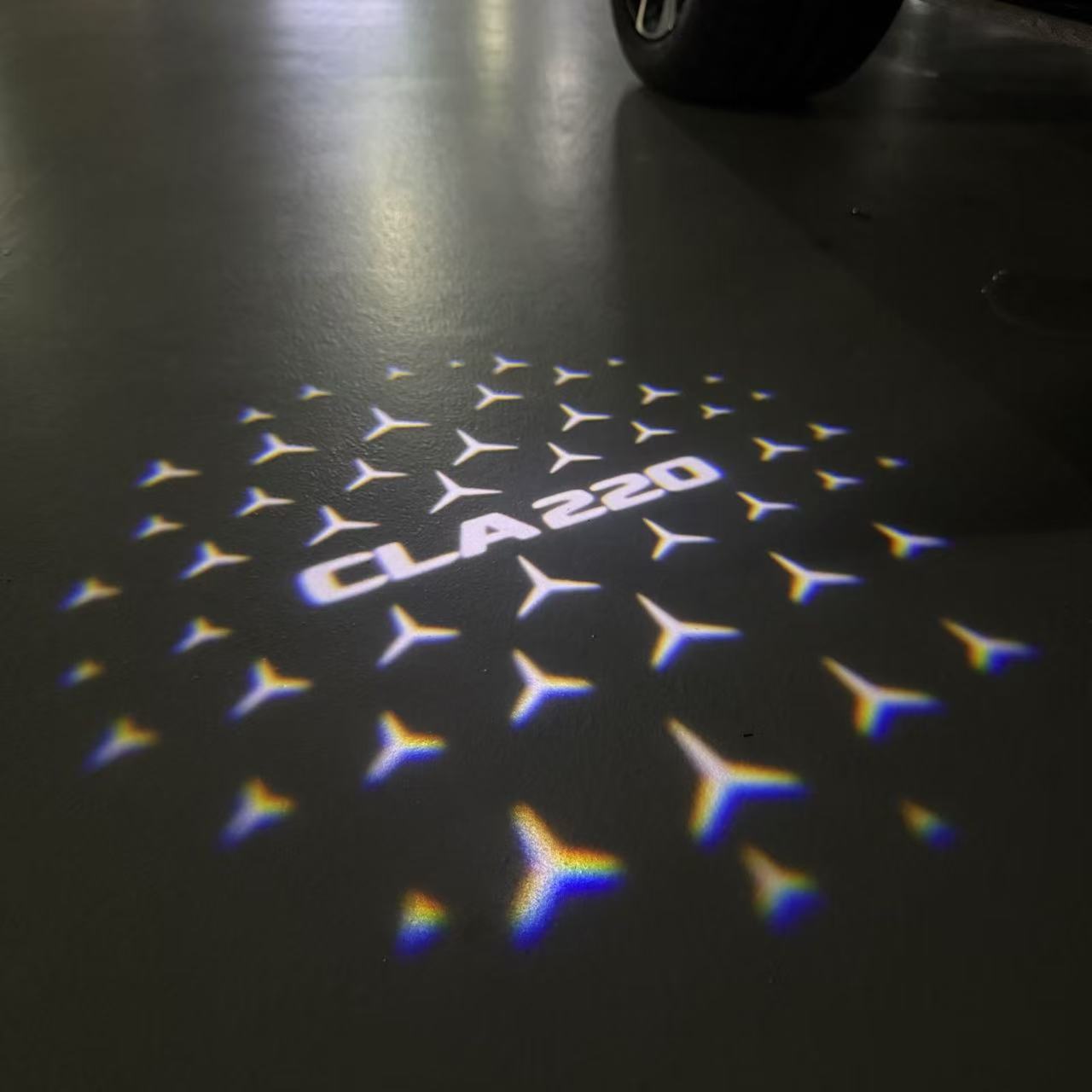 MERCEDES BENZ LOGO PROJECTOT LIGHTS Nr.03 (Menge 1 = 1 Sätze/2 Türleuchten)