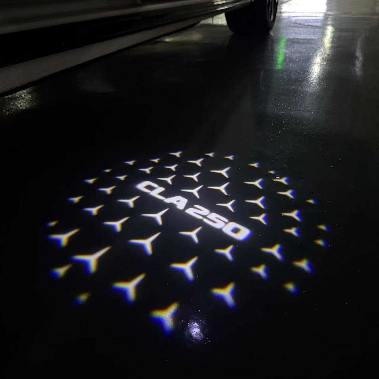 MERCEDES BENZ LOGO PROJECTOT LIGHTS Nr.03 (Menge 1 = 1 Sätze/2 Türleuchten)