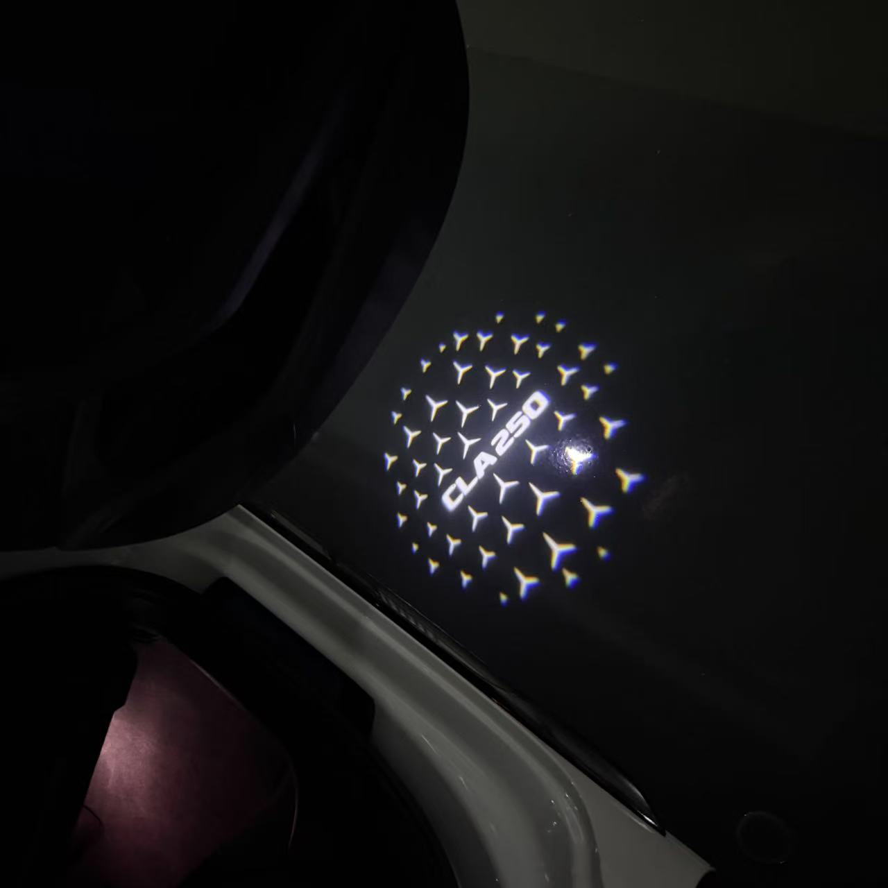 MERCEDES BENZ LOGO PROJECTOT LIGHTS Nr.03 (Menge 1 = 1 Sätze/2 Türleuchten)