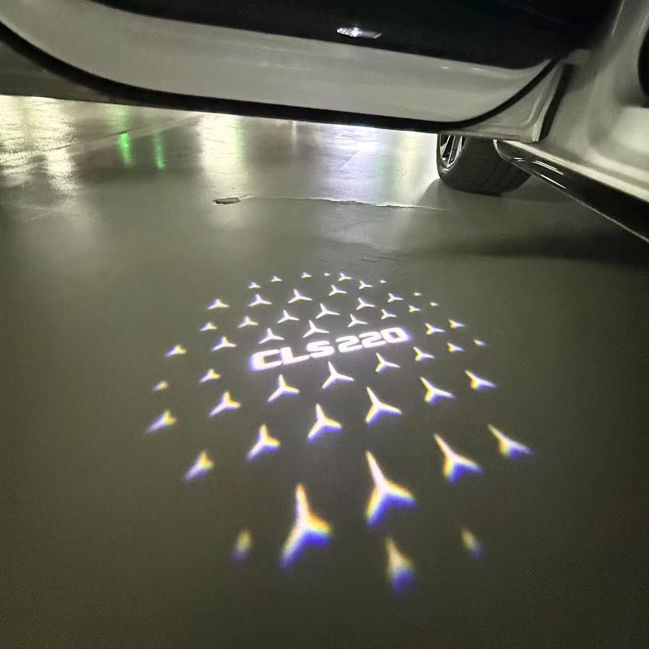 MERCEDES BENZ LOGO PROJECTOT LIGHTS Nr.03 (Menge 1 = 1 Sätze/2 Türleuchten)