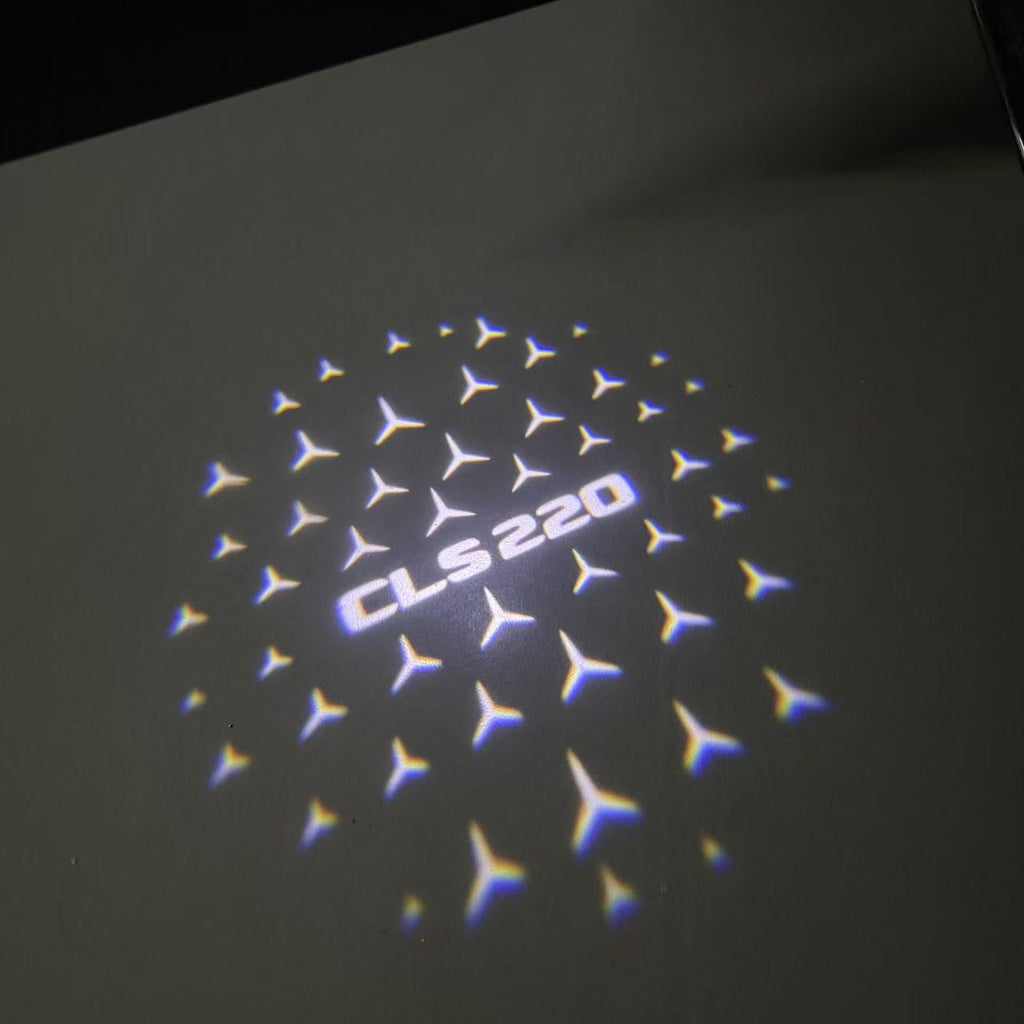 MERCEDES BENZ LOGO PROJECTOT LIGHTS Nr.03 (cantidad 1 = 1 juego/2 luces de puerta)