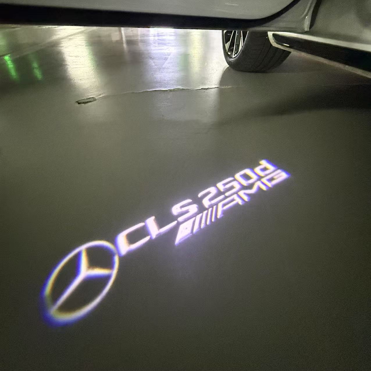 MERCEDES BENZ LOGO PROJECTOT LIGHTS Nr.03 (Menge 1 = 1 Sätze/2 Türleuchten)