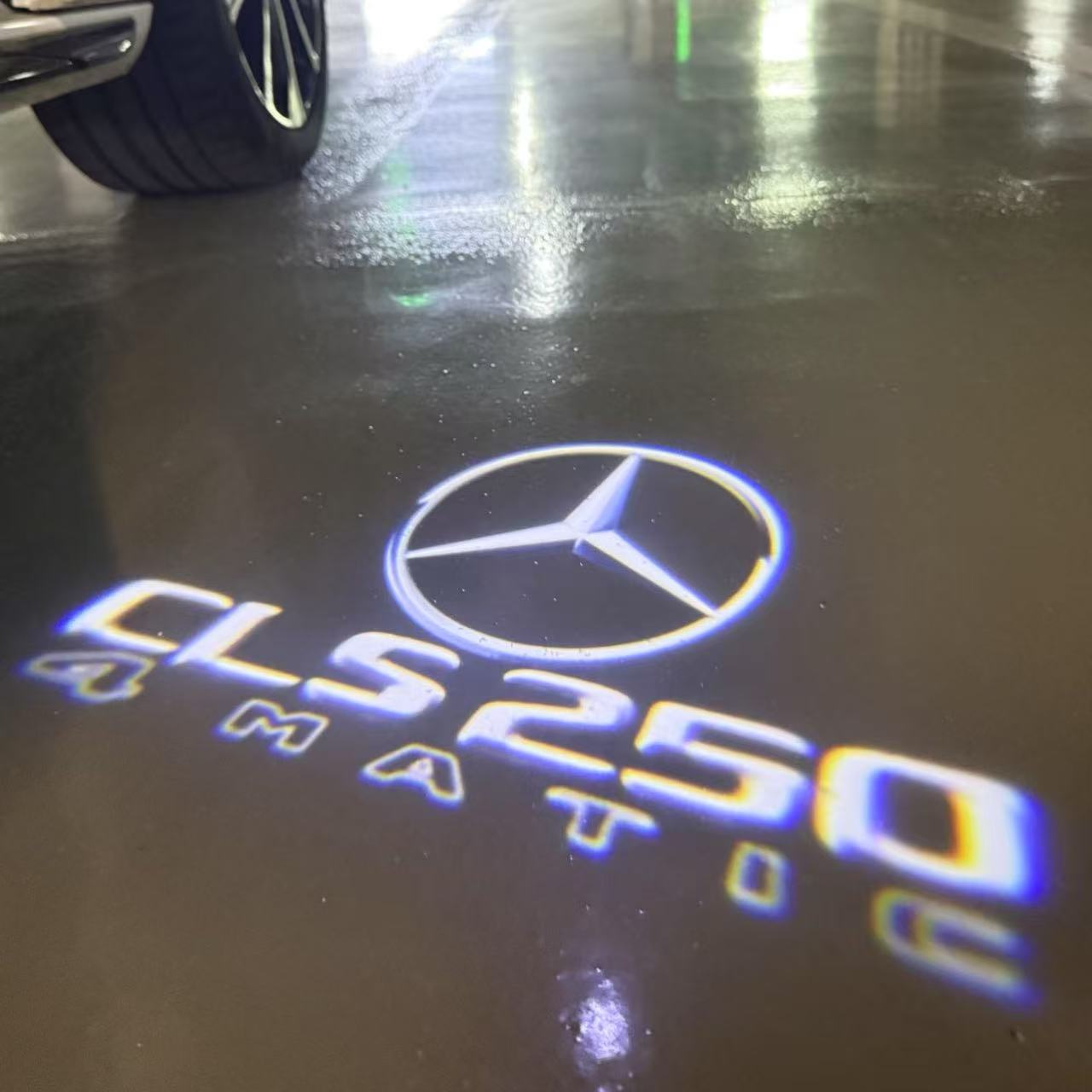 MERCEDES BENZ LOGO PROJECTOT LIGHTS Nr.03 (Menge 1 = 1 Sätze/2 Türleuchten)