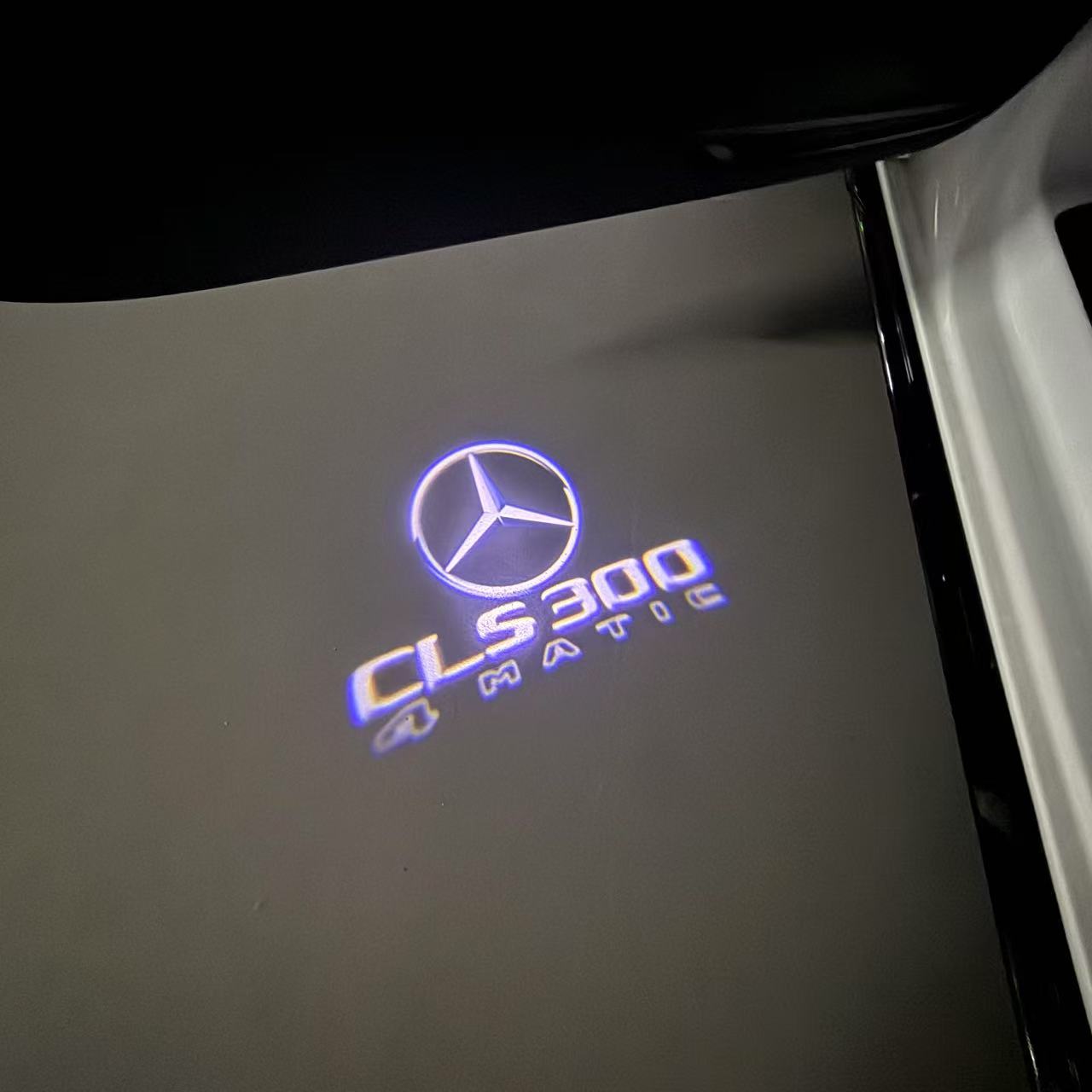 MERCEDES BENZ LOGO PROJECTOT LIGHTS Nr.03 (cantidad 1 = 1 juego/2 luces de puerta)