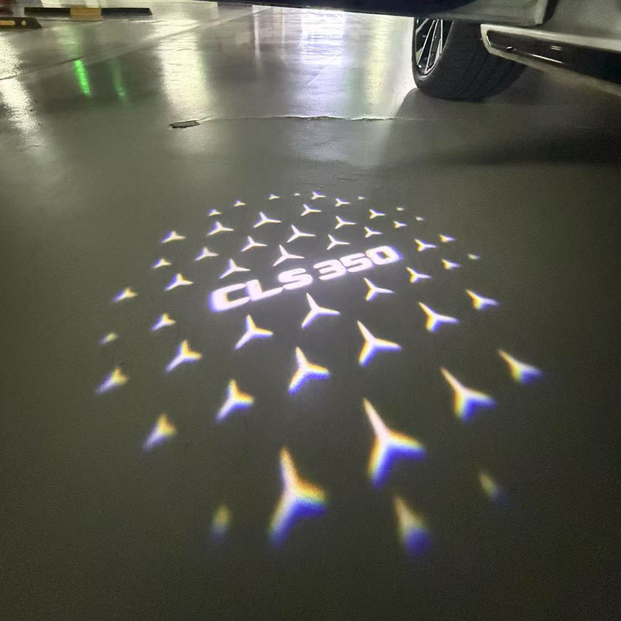 MERCEDES BENZ LOGO PROJECTOT LIGHTS Nr.03 (Menge 1 = 1 Sätze/2 Türleuchten)