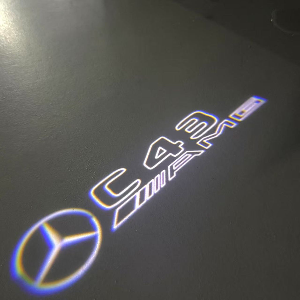 MERCEDES BENZ LOGO PROJECTOT LIGHTS Nr.03 (cantidad 1 = 1 juego/2 luces de puerta)