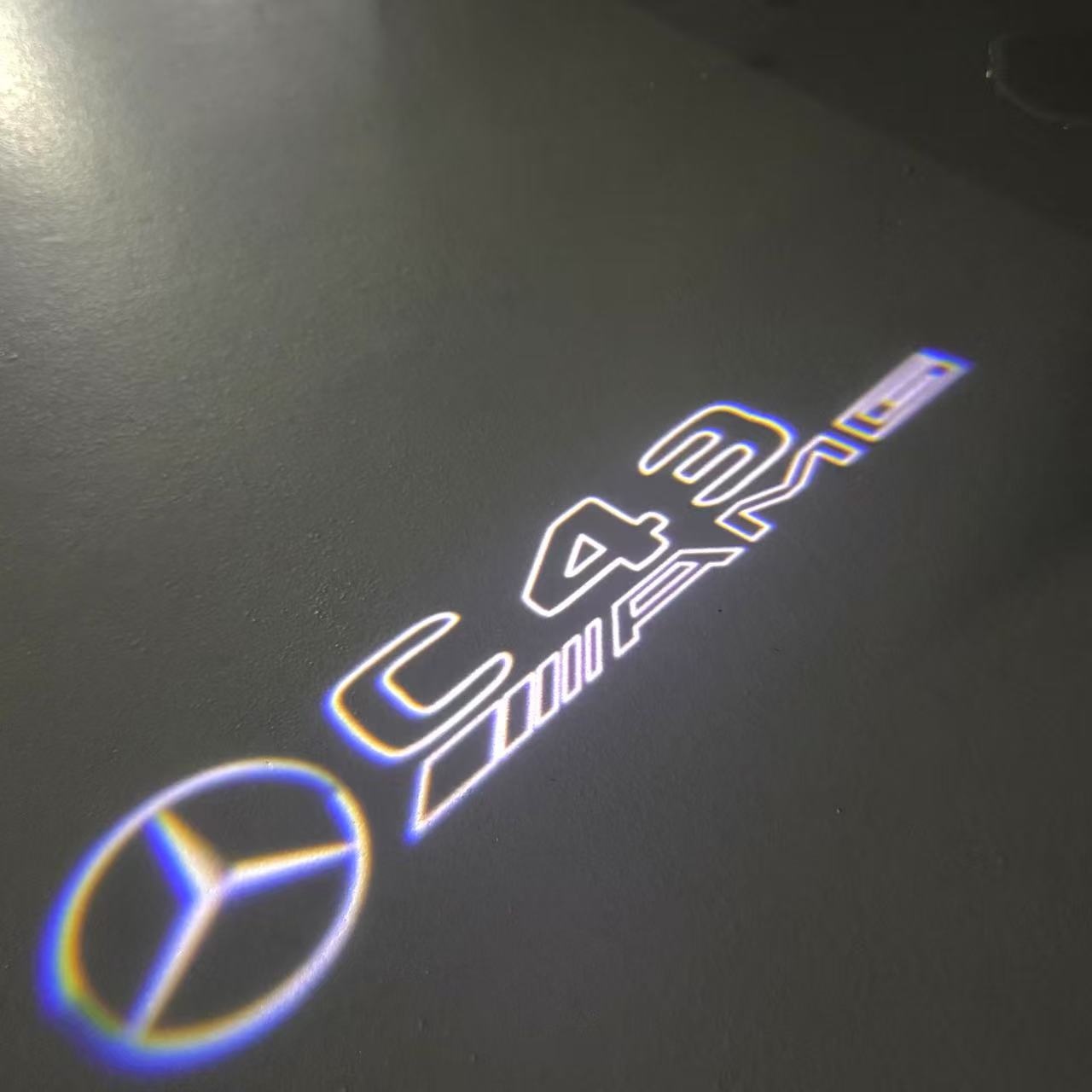 MERCEDES BENZ LOGO PROJECTOT LIGHTS Nr.03 (Menge 1 = 1 Sätze/2 Türleuchten)