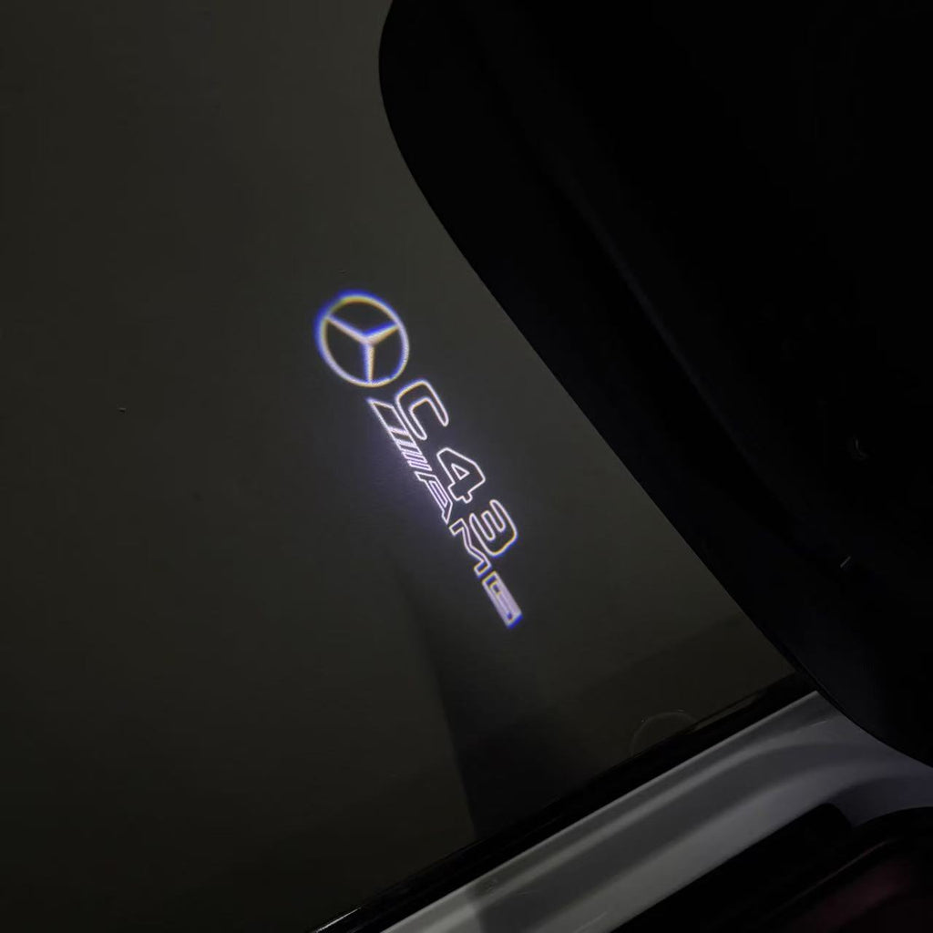 MERCEDES BENZ LOGO PROJECTOT LIGHTS Nr.03 (cantidad 1 = 1 juego/2 luces de puerta)