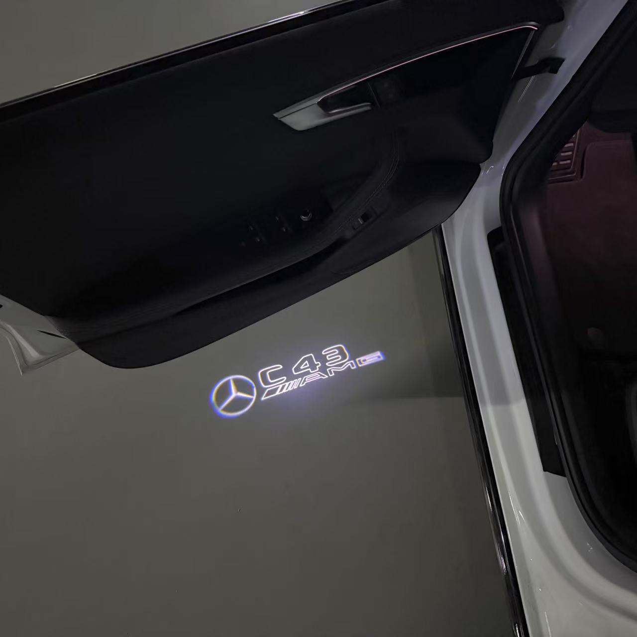 MERCEDES BENZ LOGO PROJECTOT LIGHTS Nr.03 (Menge 1 = 1 Sätze/2 Türleuchten)