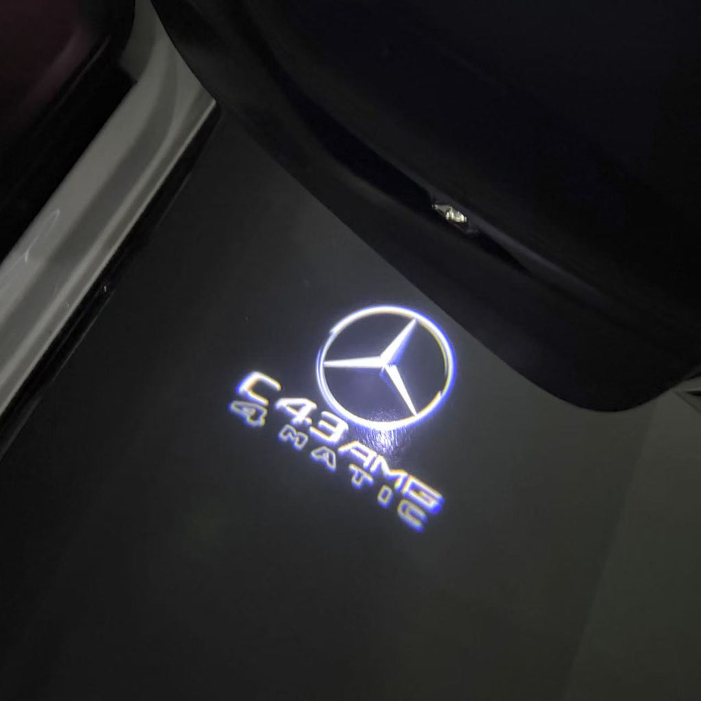 MERCEDES BENZ LOGO PROJECTOT LIGHTS Nr.03 (cantidad 1 = 1 juego/2 luces de puerta)