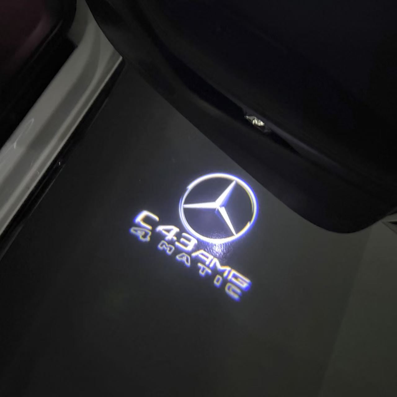 MERCEDES BENZ LOGO PROJECTOT LIGHTS Nr.03 (Menge 1 = 1 Sätze/2 Türleuchten)