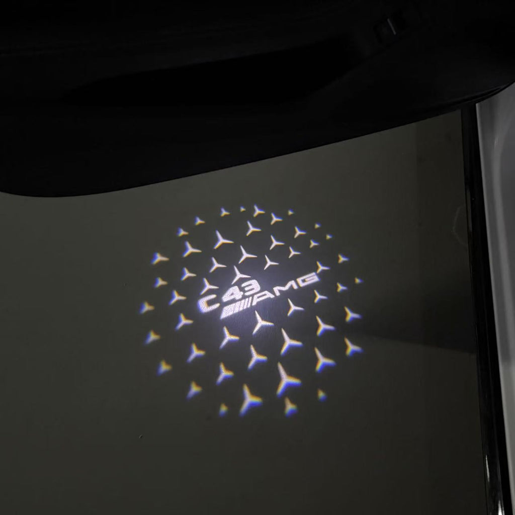 MERCEDES BENZ LOGO PROJECTOT LIGHTS Nr.03 (cantidad 1 = 1 juego/2 luces de puerta)
