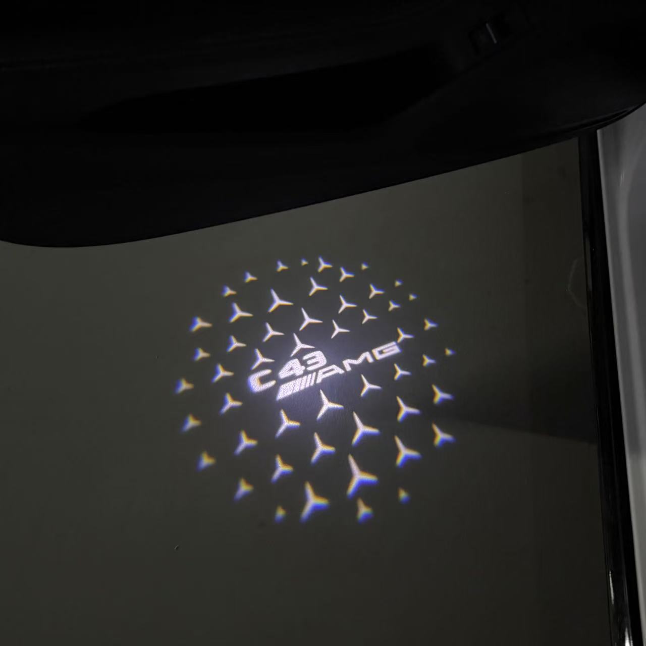 MERCEDES BENZ LOGO PROJECTOT LIGHTS Nr.03 (Menge 1 = 1 Sätze/2 Türleuchten)