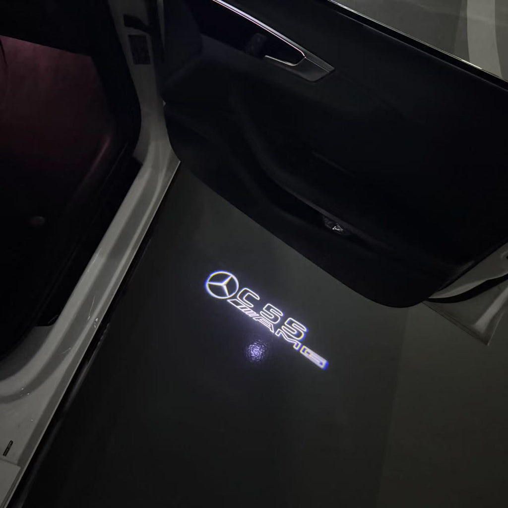 MERCEDES BENZ LOGO PROJECTOT LIGHTS Nr.03 (cantidad 1 = 1 juego/2 luces de puerta)
