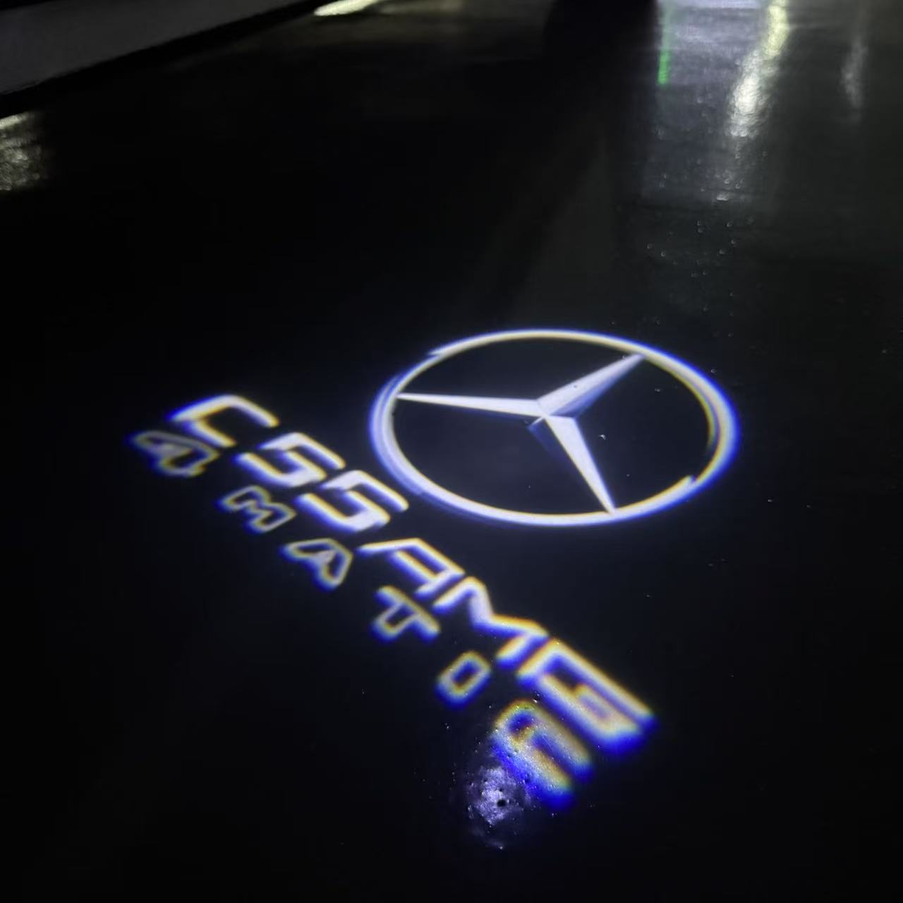 MERCEDES BENZ LOGO PROJECTOT LIGHTS Nr.03 (Menge 1 = 1 Sätze/2 Türleuchten)