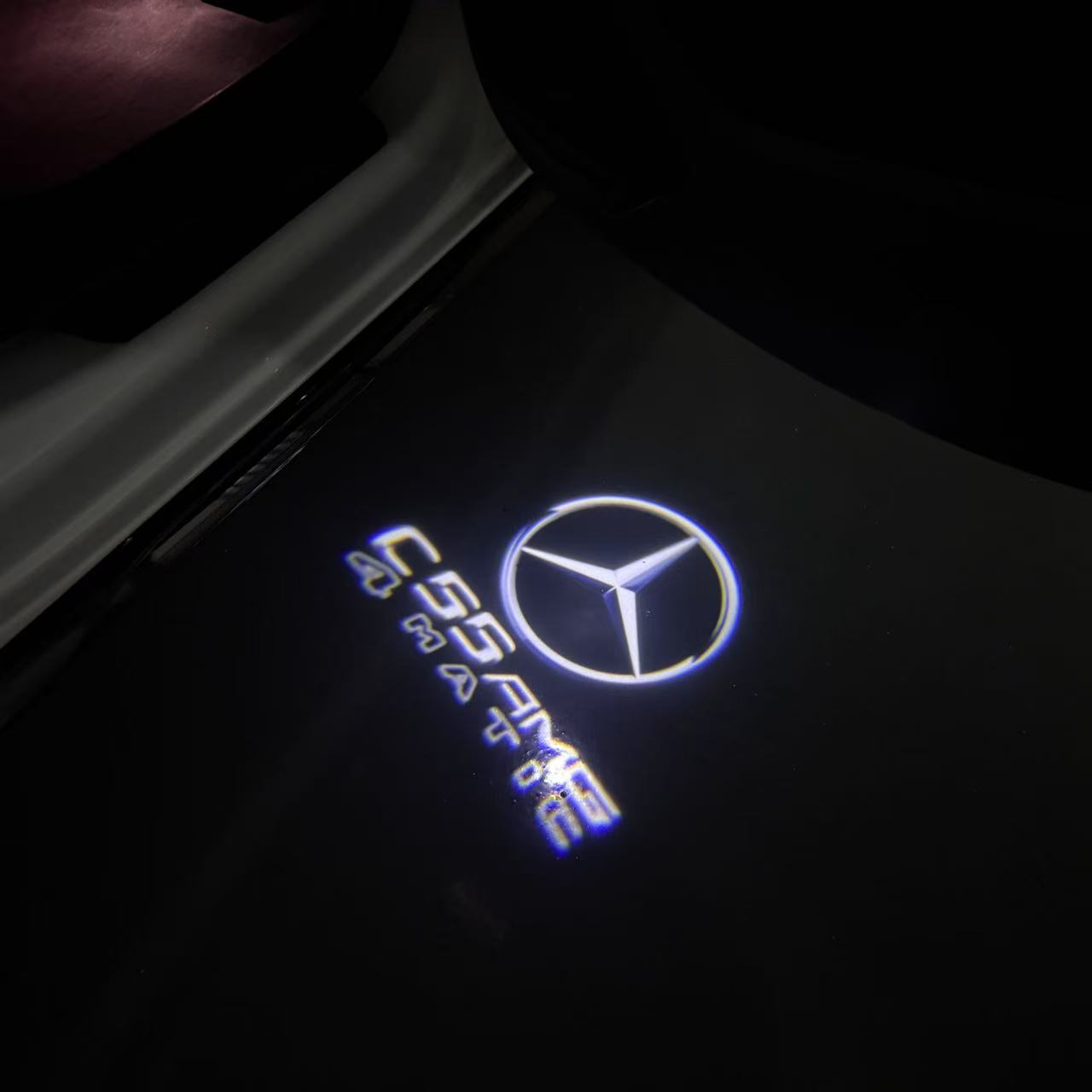 MERCEDES BENZ LOGO PROJECTOT LIGHTS Nr.03 (Menge 1 = 1 Sätze/2 Türleuchten)