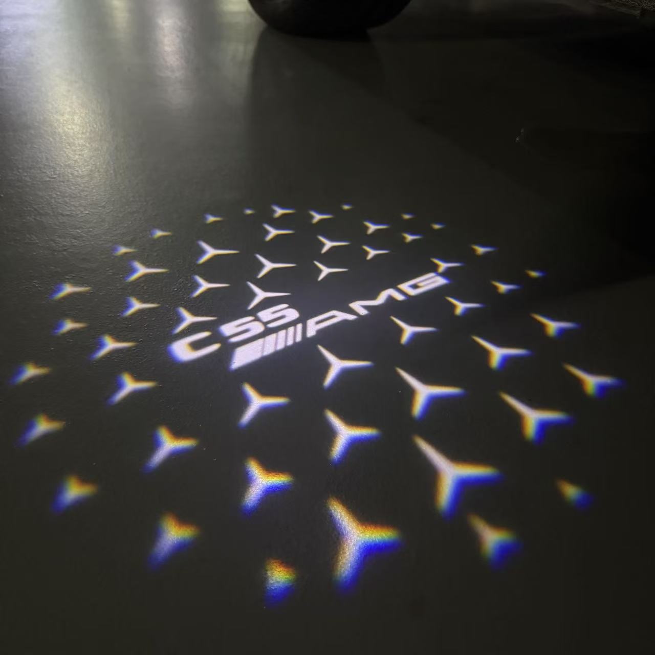 MERCEDES BENZ LOGO PROJECTOT LIGHTS Nr.03 (cantidad 1 = 1 juego/2 luces de puerta)