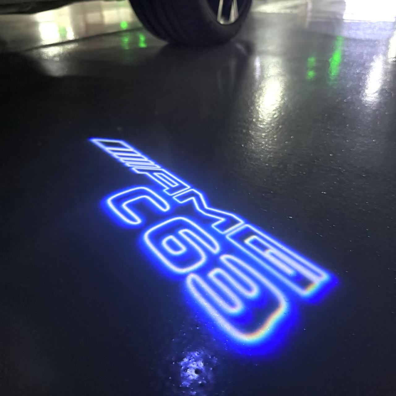 MERCEDES BENZ LOGO PROJECTOT LIGHTS Nr.03 (cantidad 1 = 1 juego/2 luces de puerta)