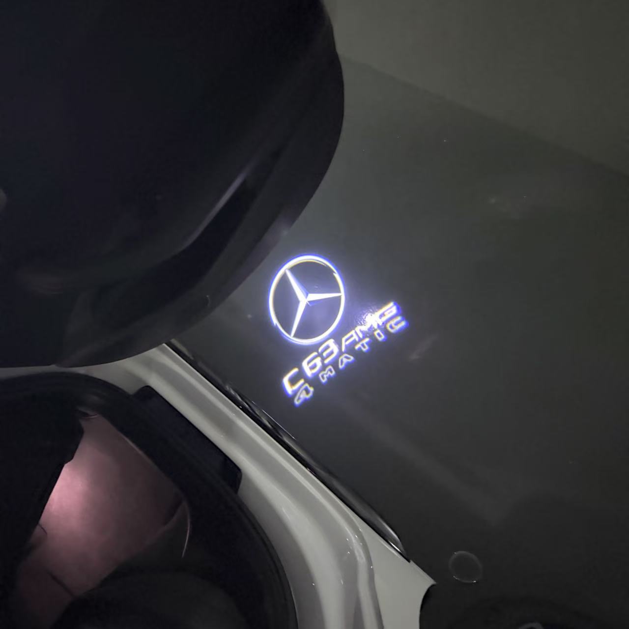 MERCEDES BENZ LOGO PROJECTOT LIGHTS Nr.03 (cantidad 1 = 1 juego/2 luces de puerta)