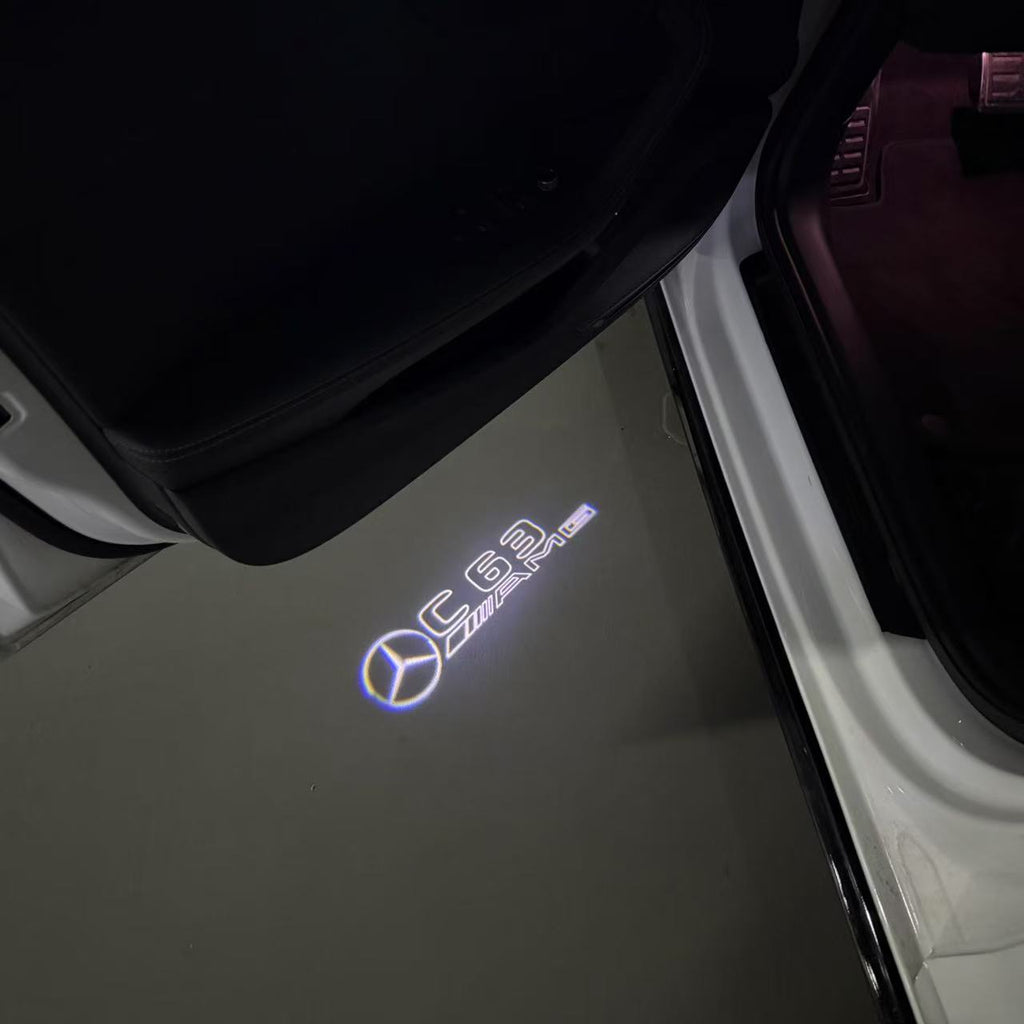 أضواء بروجكتور شعار MERCEDES BENZ رقم 03 (الكمية 1 = 1 مجموعة / 2 أضواء باب)