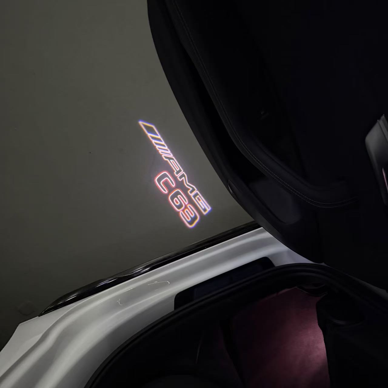 MERCEDES BENZ LOGO PROJECTOT LIGHTS Nr.03 (cantidad 1 = 1 juego/2 luces de puerta)