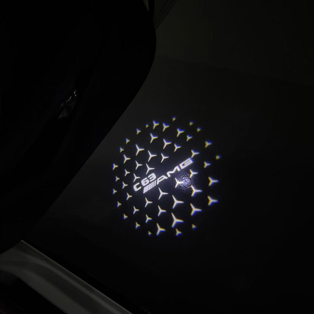 MERCEDES BENZ LOGO PROJECTOT LIGHTS Nr.03 (cantidad 1 = 1 juego/2 luces de puerta)