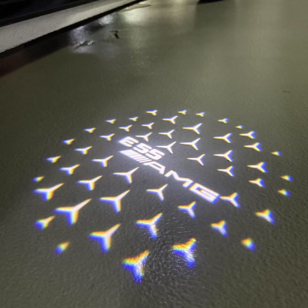 MERCEDES BENZ LOGO PROJECTOT LIGHTS Nr.03 (cantidad 1 = 1 juego/2 luces de puerta)