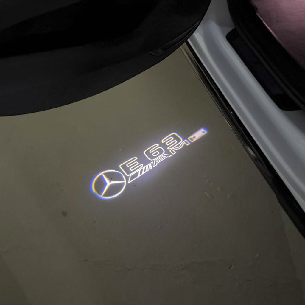 MERCEDES BENZ LOGO PROJECTOT LIGHTS Nr.03 (cantidad 1 = 1 juego/2 luces de puerta)