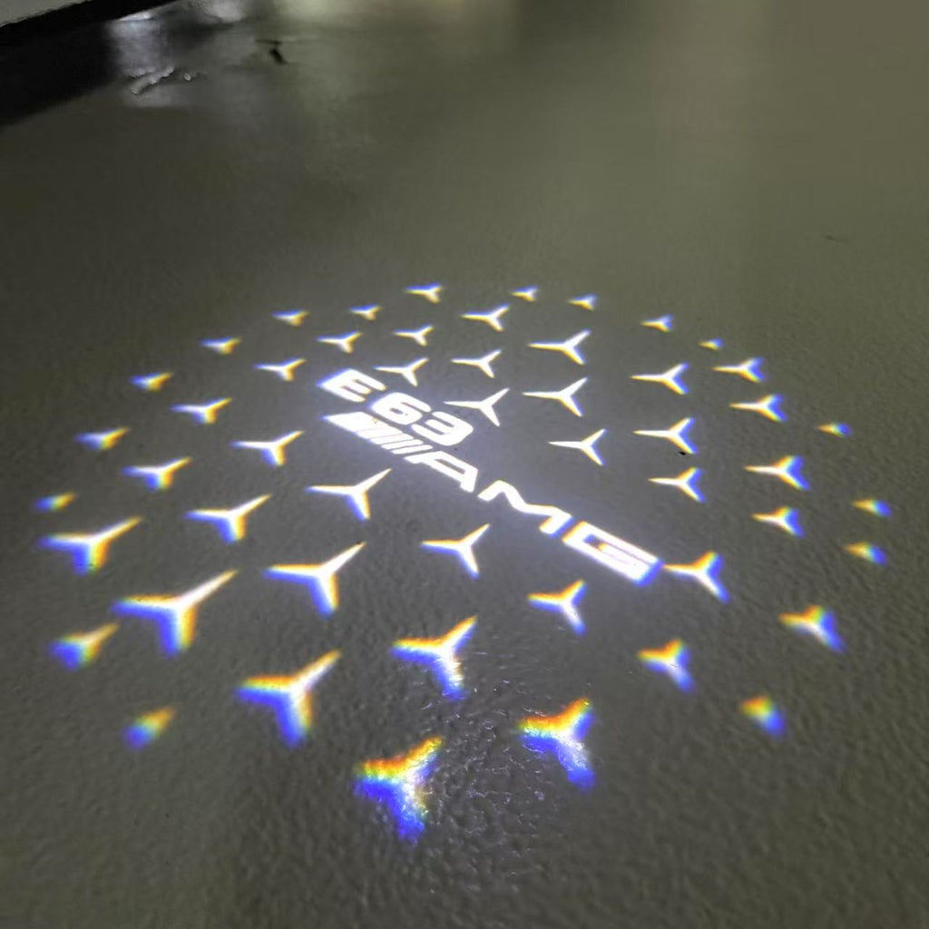 MERCEDES BENZ LOGO PROJECTOT LIGHTS Nr.03 (cantidad 1 = 1 juego/2 luces de puerta)