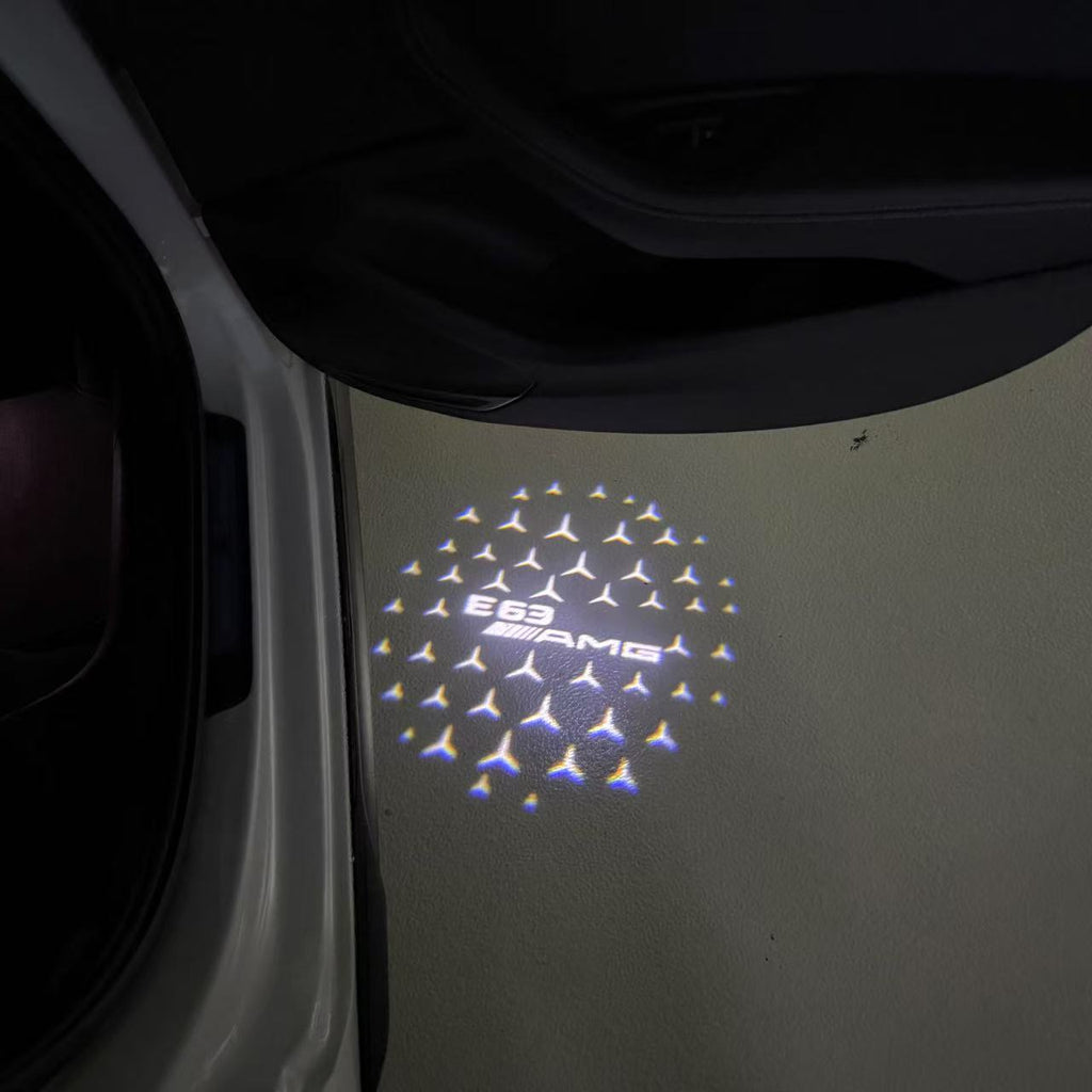 MERCEDES BENZ LOGO PROJECTOT LIGHTS Nr.03 (cantidad 1 = 1 juego/2 luces de puerta)