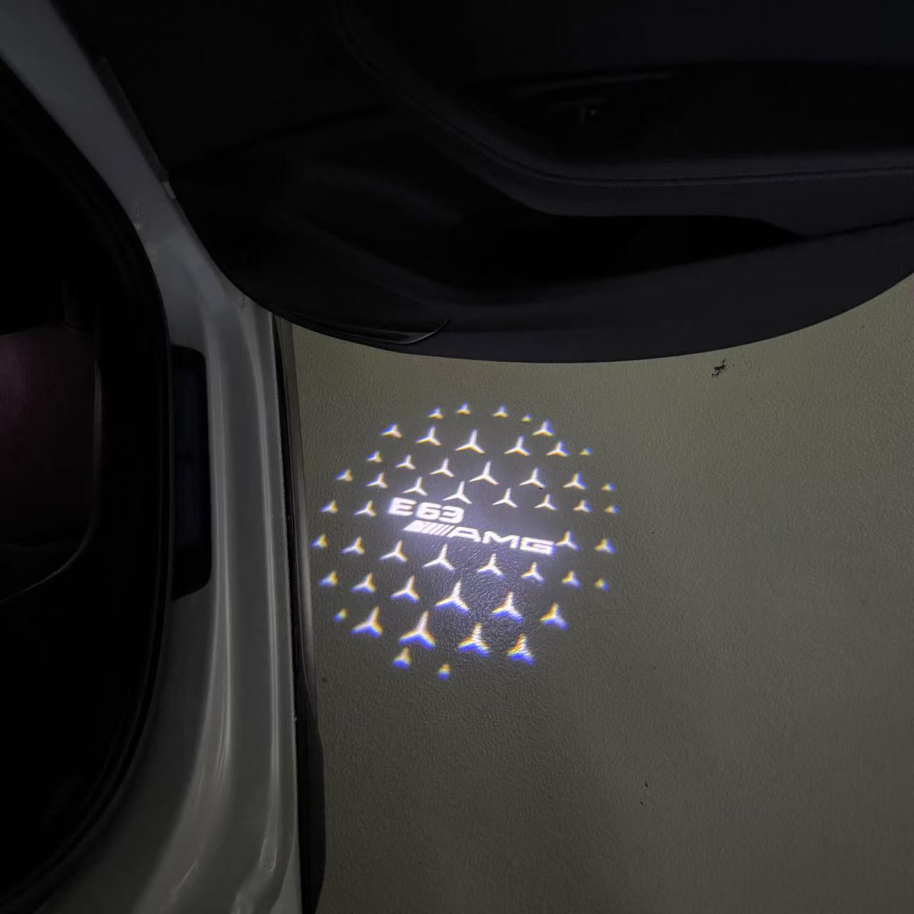 MERCEDES BENZ LOGO PROJECTOT LIGHTS Nr.03 (cantidad 1 = 1 juego/2 luces de puerta)