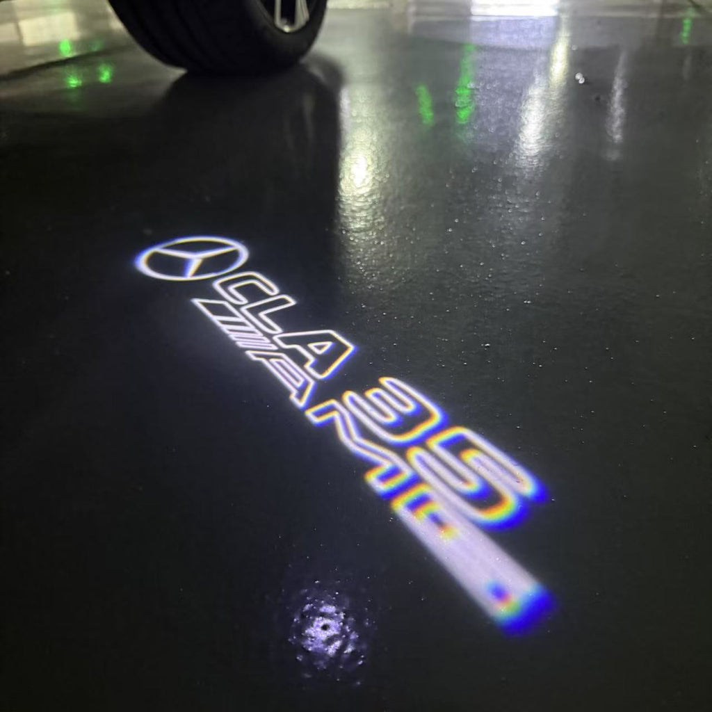 MERCEDES BENZ CLA 35 AMG  LOGO PROJECTOT LIGHTS  (quantity 1 = 1 sets/2 door lights)Nr.03f03