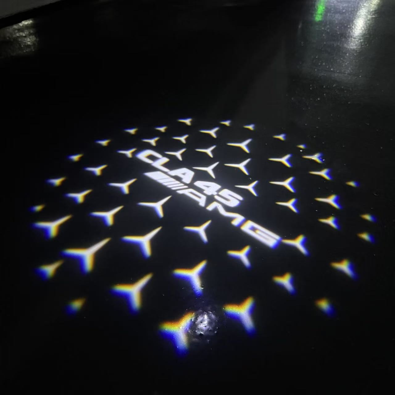 MERCEDES BENZ LOGO PROJECTOT LIGHTS Nr.03 (cantidad 1 = 1 juego/2 luces de puerta)