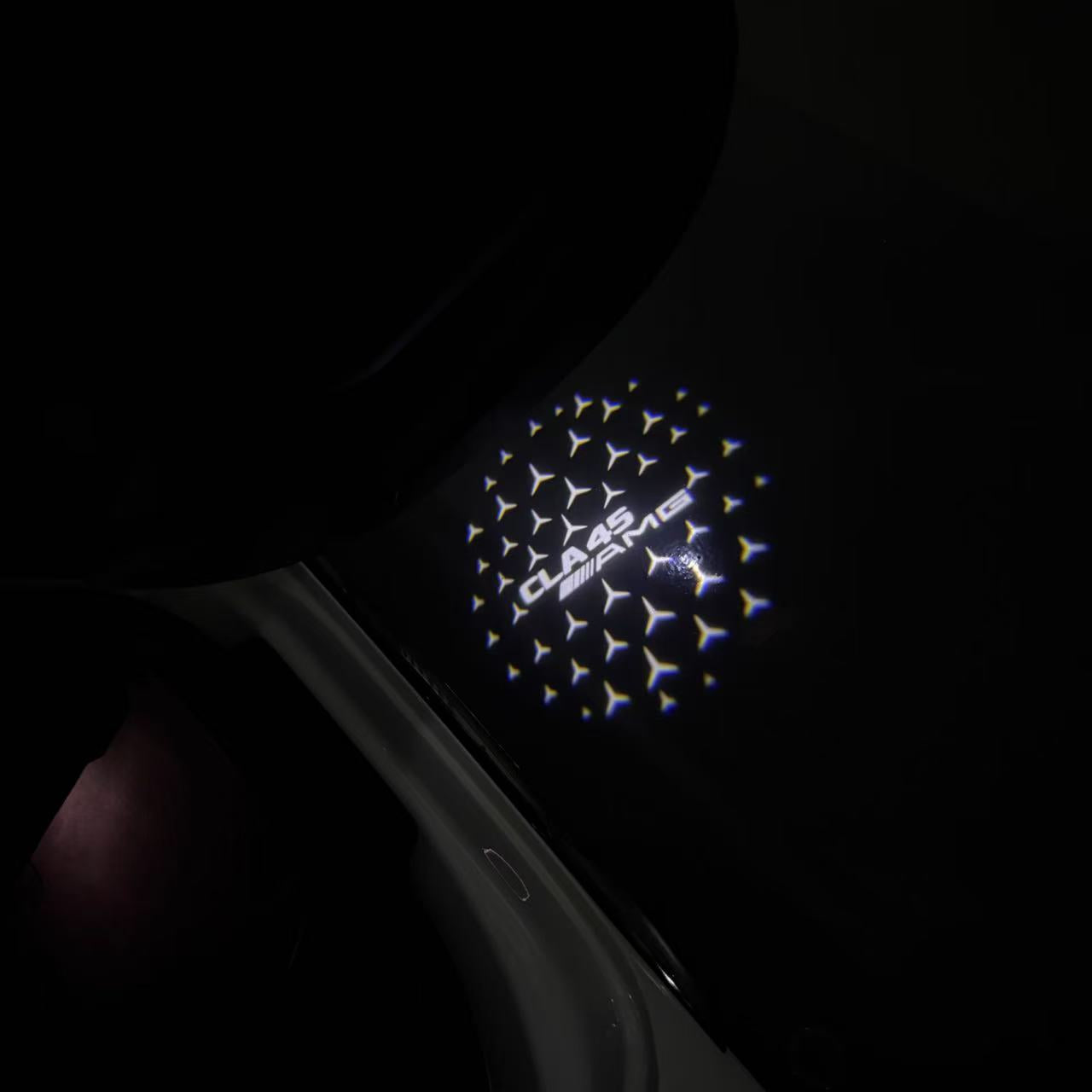 MERCEDES BENZ LOGO PROJECTOT LIGHTS Nr.03 (cantidad 1 = 1 juego/2 luces de puerta)